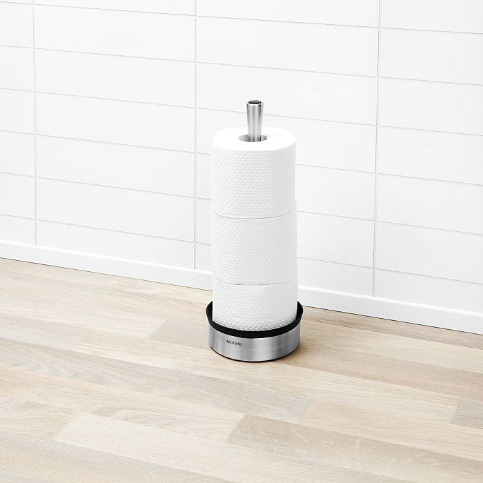 Brabantia toilet paper holder metallic white