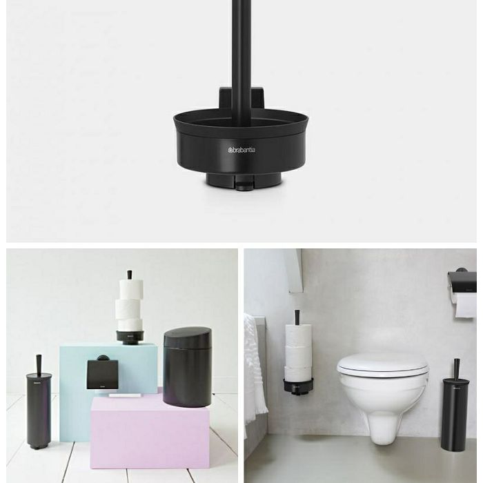 Brabantia toilet paper holder metal black