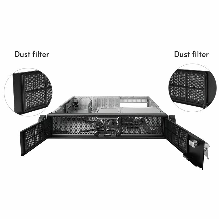 Chieftec 2U rackmount ohišje za strežnik UNC-209SR-B-OP