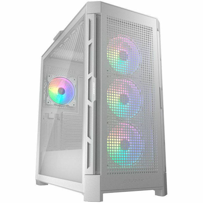 COUGAR | Duoface Pro RGB White | PC Case | Mid Tower / TG & Airflow Front Panel / 4 x ARGB Fans / TG Left Panel
