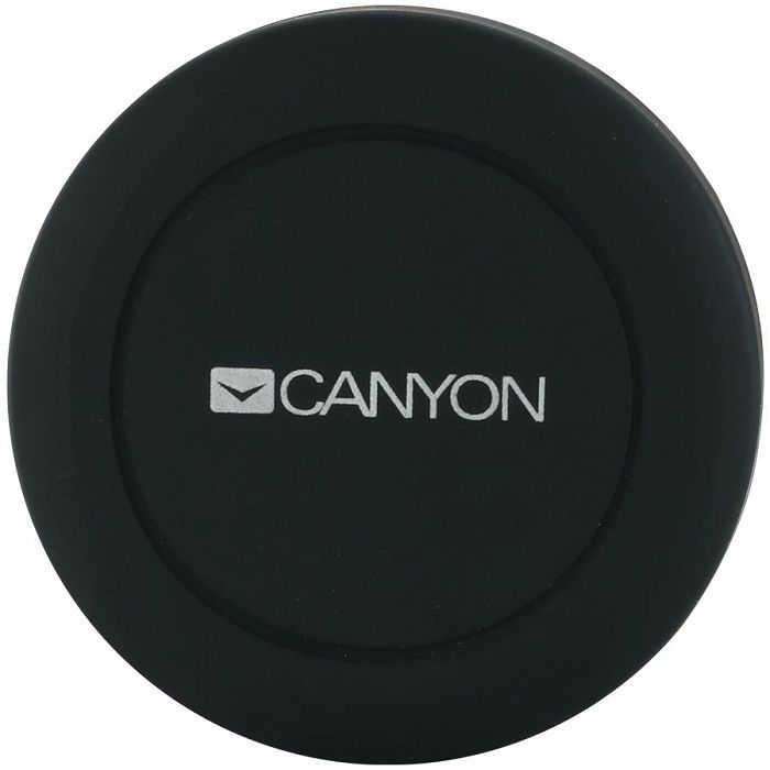 Canyon CH-2 Car Holder for Smartphones,magnetic suction function ,with 2 plates(rectangle/circle), black ,44*44*40mm 0.035kg