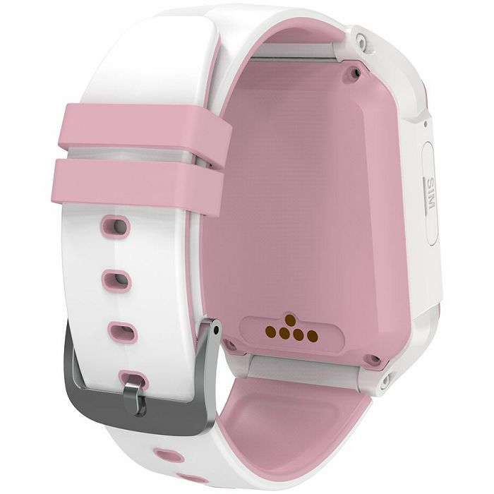 Kids smartwatch Canyon Cindy KW-41, 1.69"IPS colorful screen 240*280, ASR3603C, Nano SIM card, 192+128MB, GSM(B3/B8), LTE(B1.2.3.5.7.8.20) 680mAh battery, built in TF card: 512MB, White Pink, host: 53