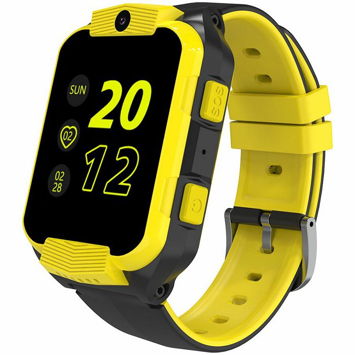 Kids smartwatch Canyon Cindy KW-41, 1.69"IPS colorful screen 240*280, ASR3603C, Nano SIM card, 192+128MB, GSM(B3/B8), LTE(B1.2.3.5.7.8.20) 680mAh battery, built in TF card: 512MB, Yellow, host: 53.3*4