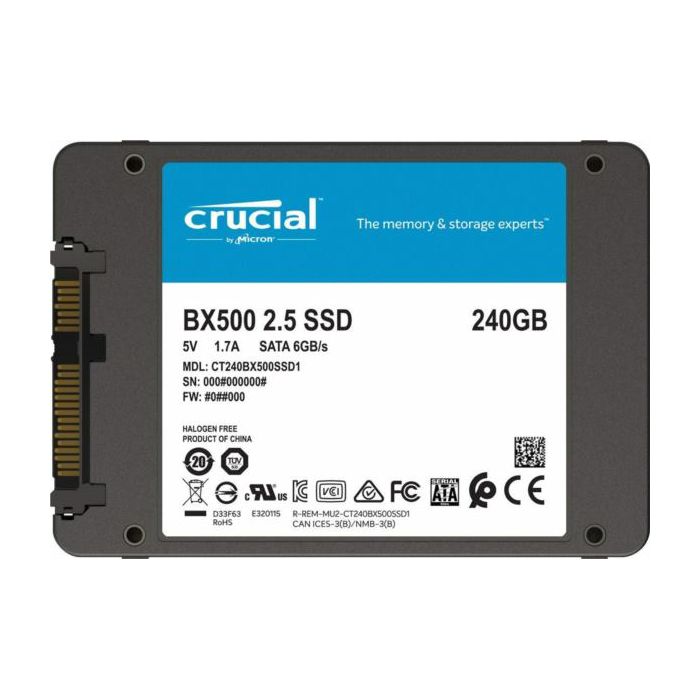 Crucial SSD 240GB BX500 SATA