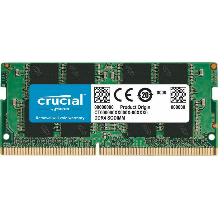 Crucial 8GB DDR4-3200 SODIMM PC4-25600 CL22, 1.2V