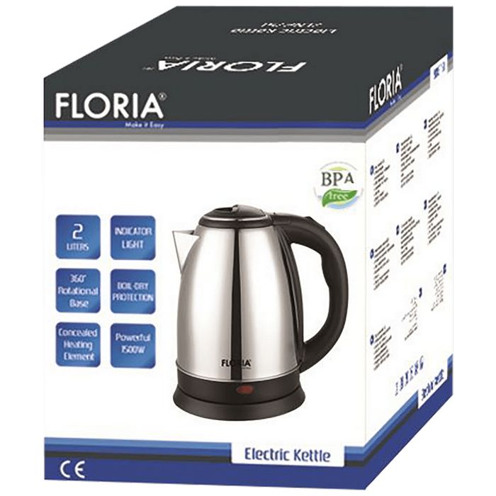 Floria Kuhalo za vodu, zapremina 1.8 l, 1500 W, INOX - ZLN2768