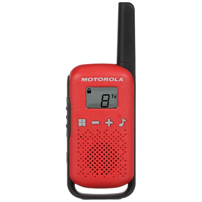 Motorola Walkie Talkie, domet 4 km, 16 kanala, crvena - TLKR T42 RD