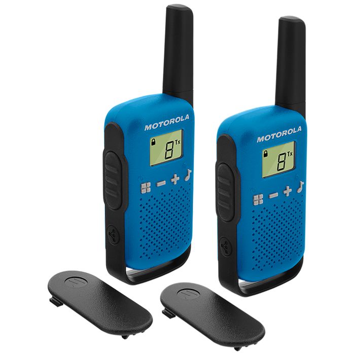 Motorola Walkie Talkie, domet 4 km, 16 kanala, plava - TLKR T42 BL