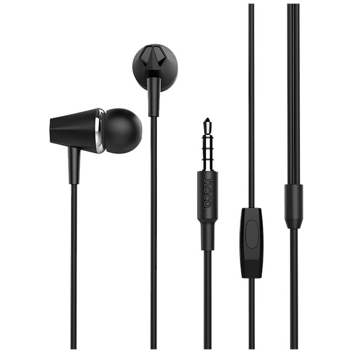 hoco. Slušalice sa mikrofonom, 3.5 mm, dužina kabela 1.2 met, crna - M34 Honor Black