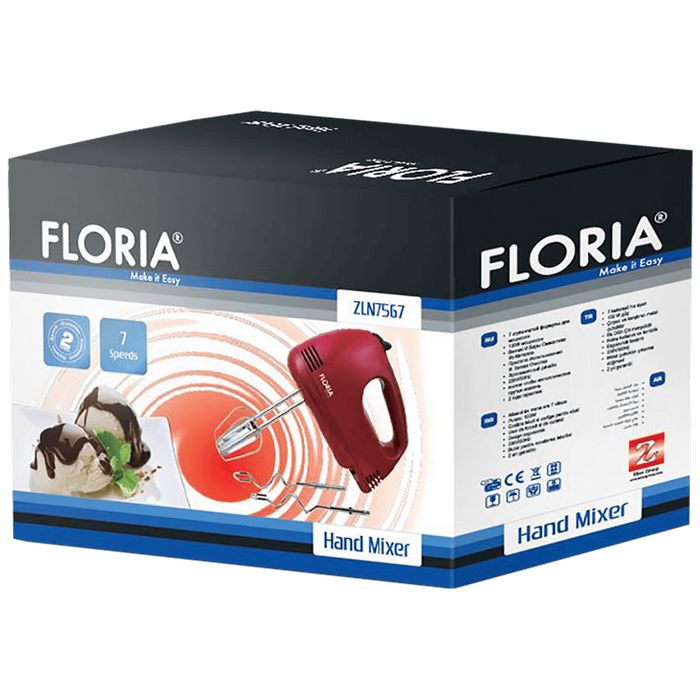 Floria Mikser ručni, 7 brzina, 100 W - ZLN7567