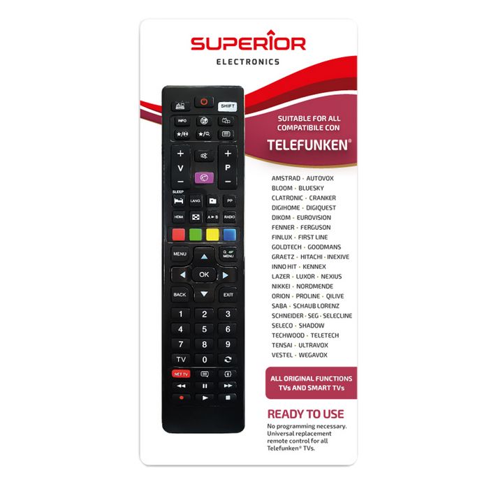 Superior Daljinski upravljač za Telefunken/Vestel TV prijemnike - RC TELEFUNKEN/VESTEL