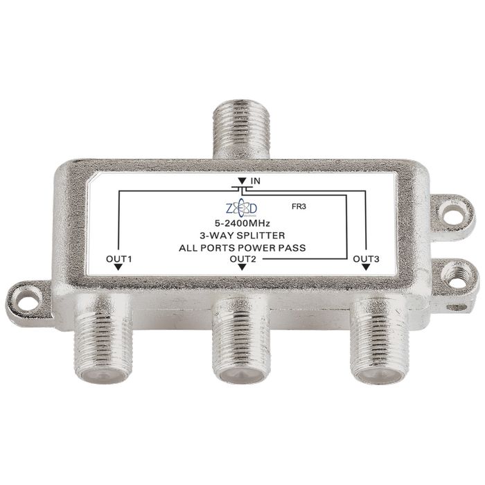 ZED electronic Antenski razdjelnik 1 ulaz - 3 izlaza, 5-2400MHz - FR3