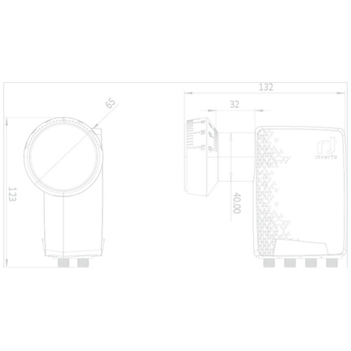 Inverto LNB Octo, sum 0.7 dB, vodonepropusan, 40 mm - IDLP-OCT410-PREMU-OPN