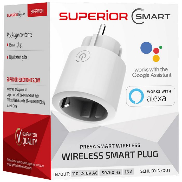 Superior Pametna uticnica, WiFi, Google Assistant i Alexa - Wireless Smart Plug
