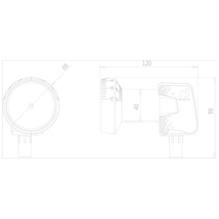 Inverto LNB Single, šum 0,3dB, Home Pro, DVB-S2 ( HD - UHD ) - IDLH-SNL410-HMPRO-OPN