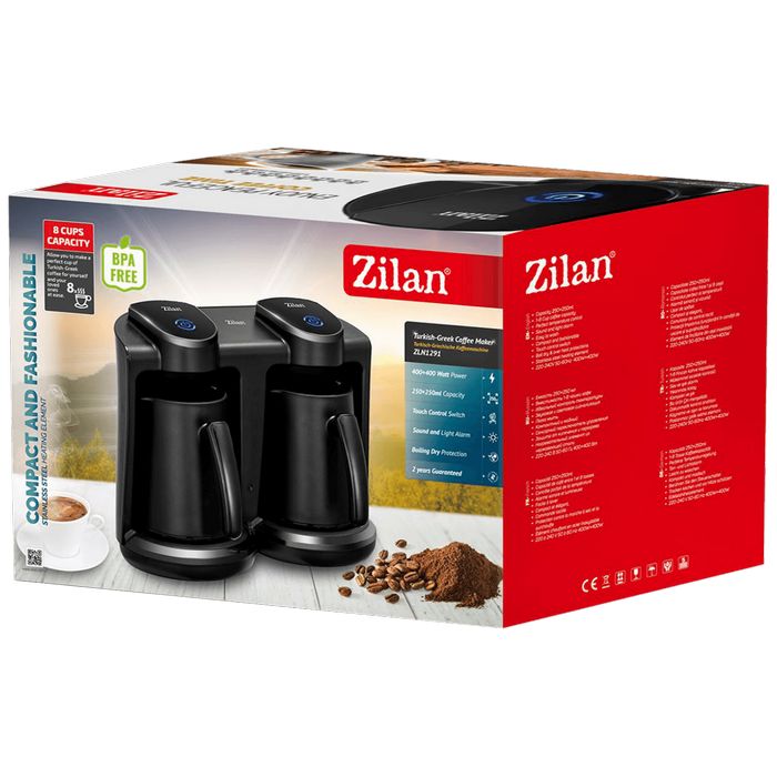 Zilan Aparat za tursku kavu, 400W + 400W, 8 šalica  - ZLN1291