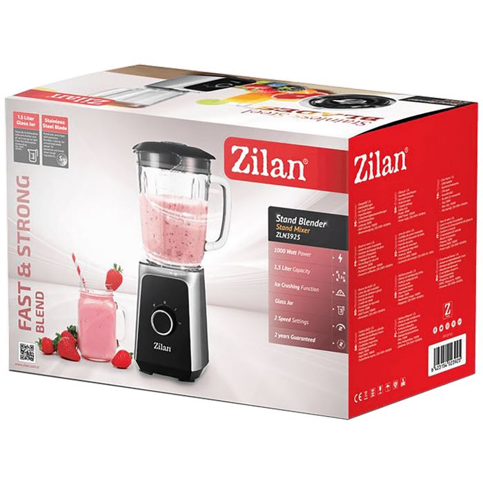 Zilan Blender zapremina 1.5 lit., 1000 W, 2 brzine, staklo, led - ZLN3925