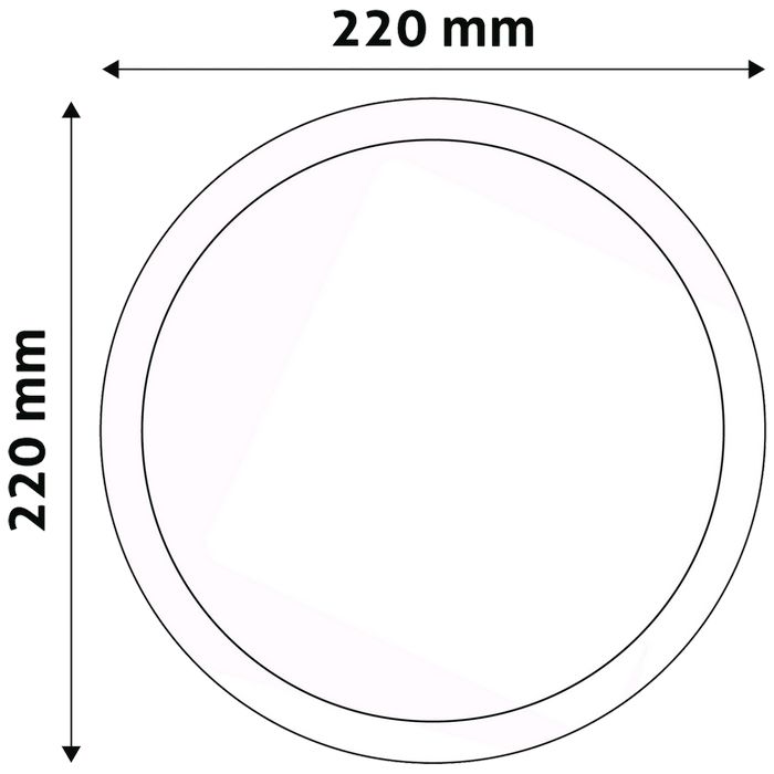 Avide Plafonjera LED, ugradna, 18W, 1490 lm, 4000K, IP20 - ACRPNW-R-18W-ALU