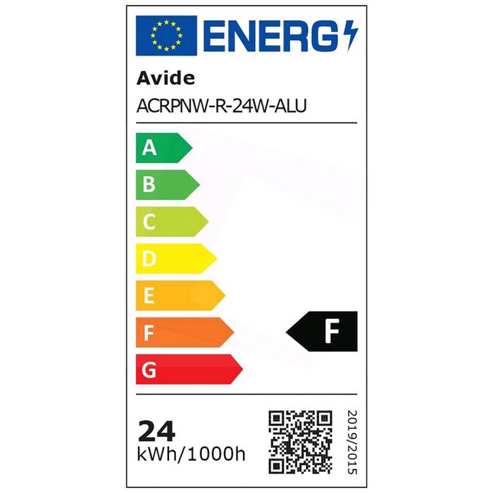 Avide Plafonjera LED, ugradna, 24W, 2000 lm, 4000K, IP20 - ACRPNW-R-24W-ALU