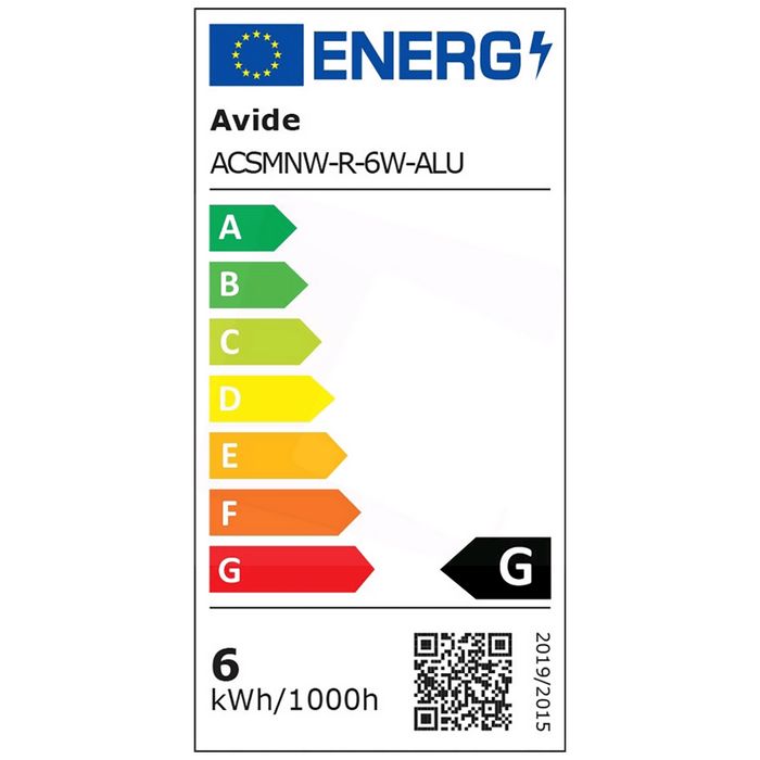 Avide Plafonjera LED, 6W, 420 lm, 4000K, IP20 - ACSMNW-R-6W-ALU