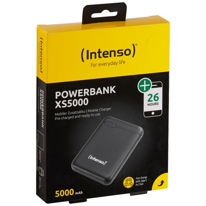 (Intenso) Prijenosni punjač za mobitele i tablete 5000mAh - POWERBANK XS5000 Black