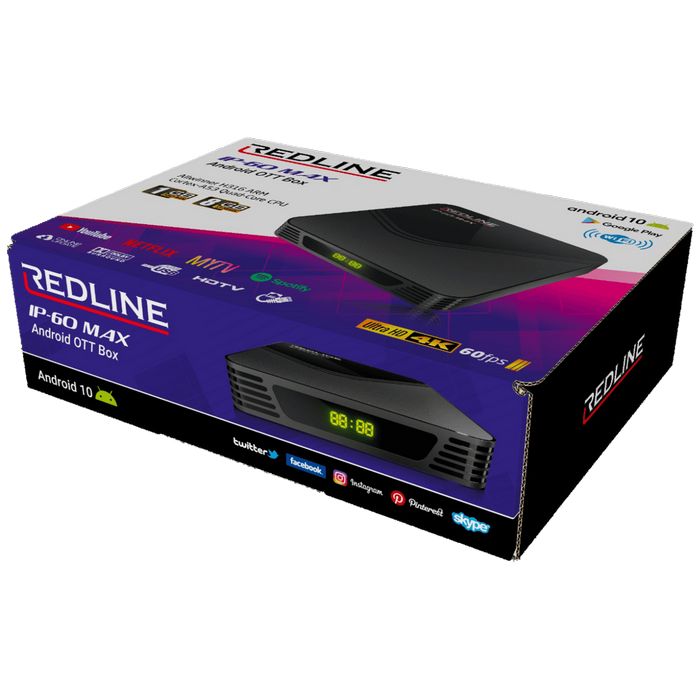 REDLINE Prijemnik IPTV@Android, 4K, 1 / 8 GB, USB, WiFi - IP-60 Max