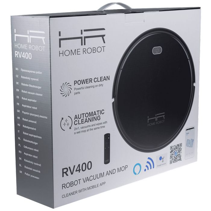 Home Robot Robot, usisavač, Wifi, HEPA filter - Homerobot RV400 Black
