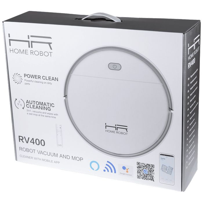 Home Robot Robot, usisavač, Wifi, HEPA filter - Homerobot RV400 White