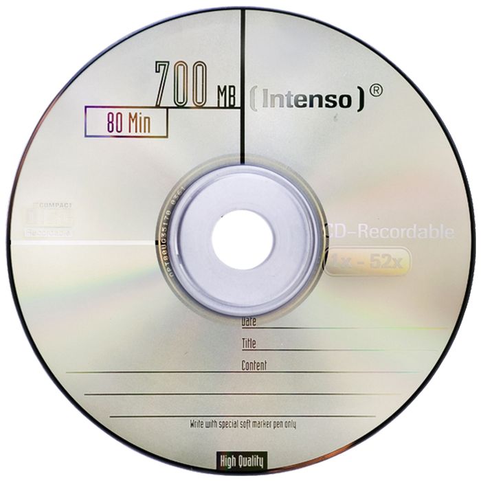 (Intenso) CD-R 700MB (80 min.) pak. 25 komada Cake Box - CD-R700MB/25Cake