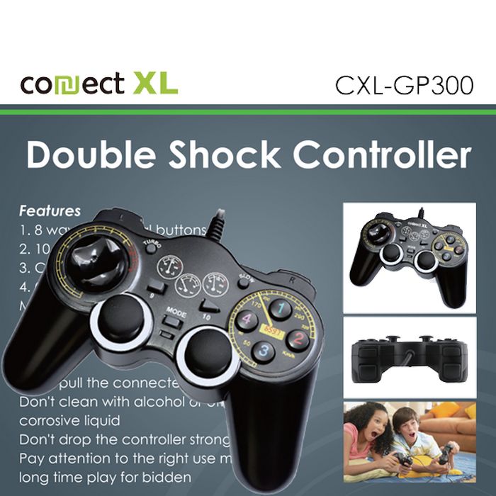 Connect XL Gamepad za PC sa vibracijom, 14 tipki/tastera, Double Shock - CXL-GP300