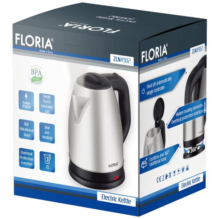 Floria Kuhalo za vodu, zapremina 2.0 l, 1500 W - ZLN4902