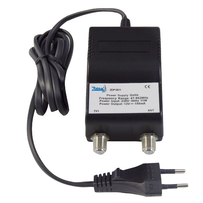 ZODIAC Adapter 12V 100mA, 1 ulaz - 1 izlaz - ZDP-0611