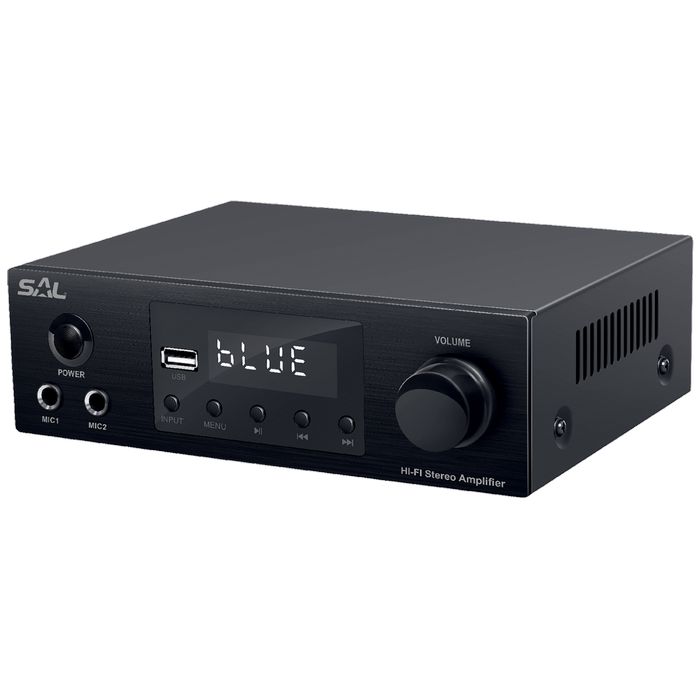 SAL Multimedijsko mini HiFi pojačalo,2x50W,BT-FM-USB-OPTI-KOAX - BTA 250