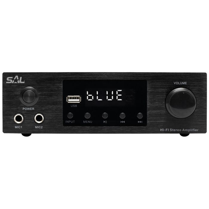 SAL Multimedijsko mini HiFi pojačalo,2x50W,BT-FM-USB-OPTI-KOAX - BTA 250