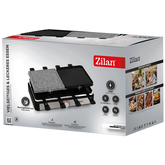 Zilan Električni Roštilj / Raclette, 2u1, 1400W - ZLN8863