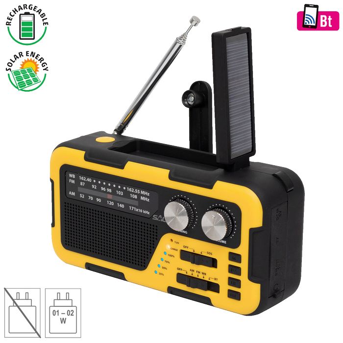 SAL Radio prijemnik, solarno / USB napajanje, Bluetooth - RPH 2