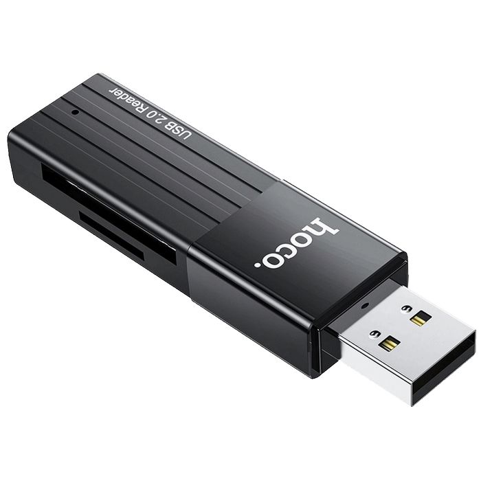 hoco. Čitač kartica, 2u1, USB - HB20 Mindful