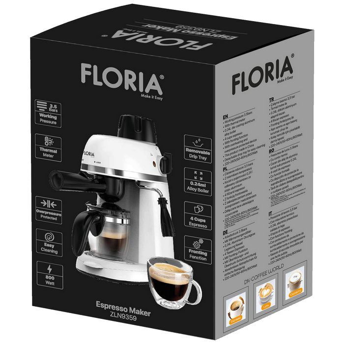 Floria Aparat za espresso kavu, 800W - ZLN9359