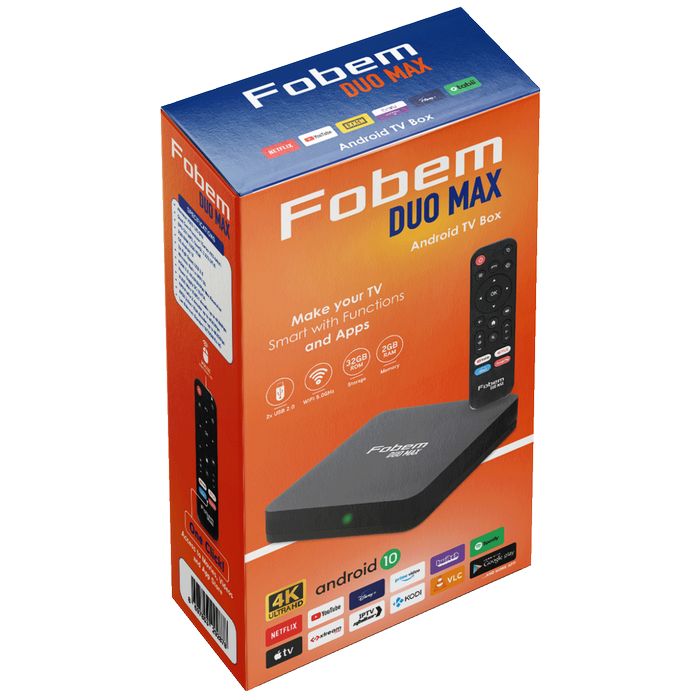 Fobem Prijemnik IPTV@Android, 4K, 2GB/32GB, WiFi 2.4/5GHz - Duo Max