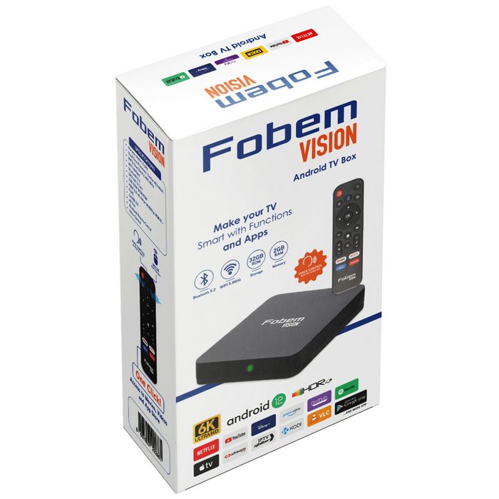 Fobem Prijemnik IPTV@Android,6K,2/32GB, WiFi 2.4/5GHz, Bluetooth - Vision