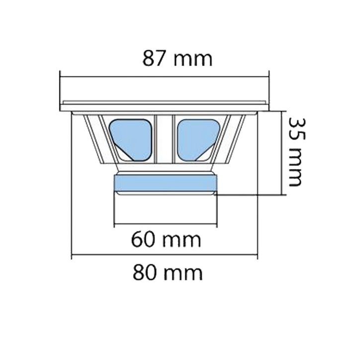 SAL Auto zvučnici, set, 87mm, 2x35W, 4 Ohm - BK 087