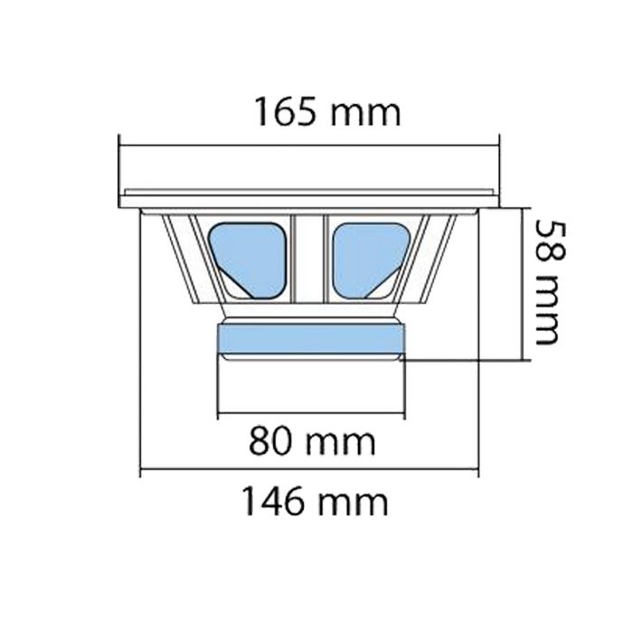 SAL Auto zvučnici, set, 165mm, 2x75W, 4 Ohm - BK 165