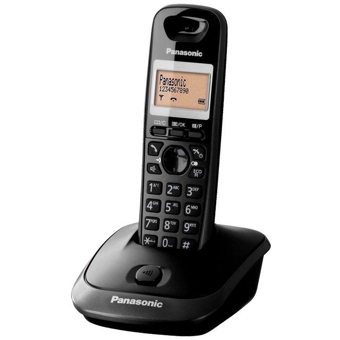 Panasonic Telefon bežični, DECT/GAP , 1.4" display, crna boja - KX-TG2511FXT