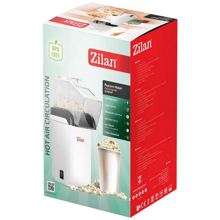 Zilan Aparat za kokice, 1200 W, bijela - ZLN8044/WH