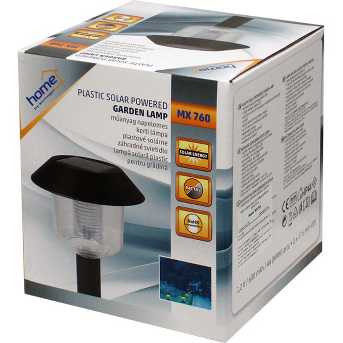 home Solarna vrtna LED lampa, plastična, 600 mAh - MX 760