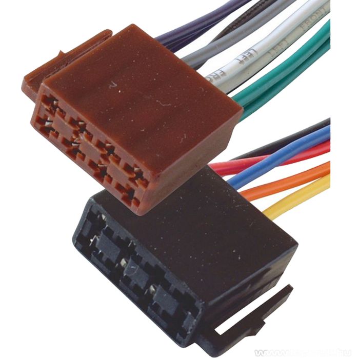 SAL Utičnica ISO, set, napajanje + zvučnici, 15cm, označene žice - ISO 2