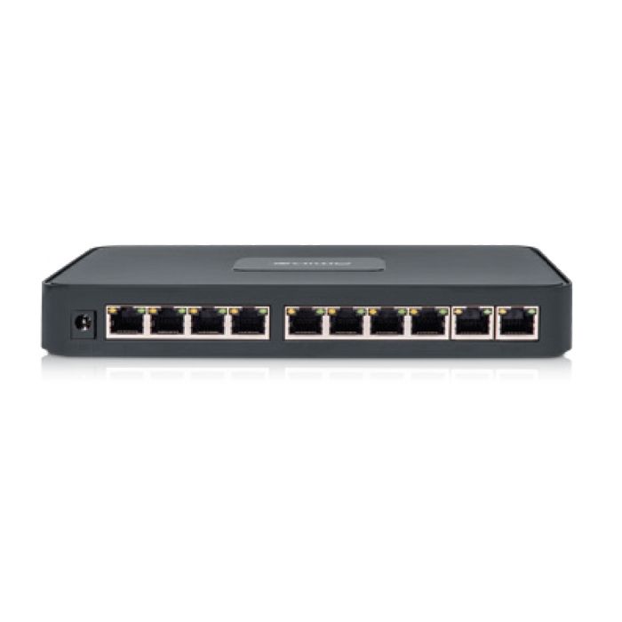 Amiko Home PoE mrežni switch, 10 port RJ-45, 8 PoE, rack ugradnja  - POE SWITCH 8CH+2