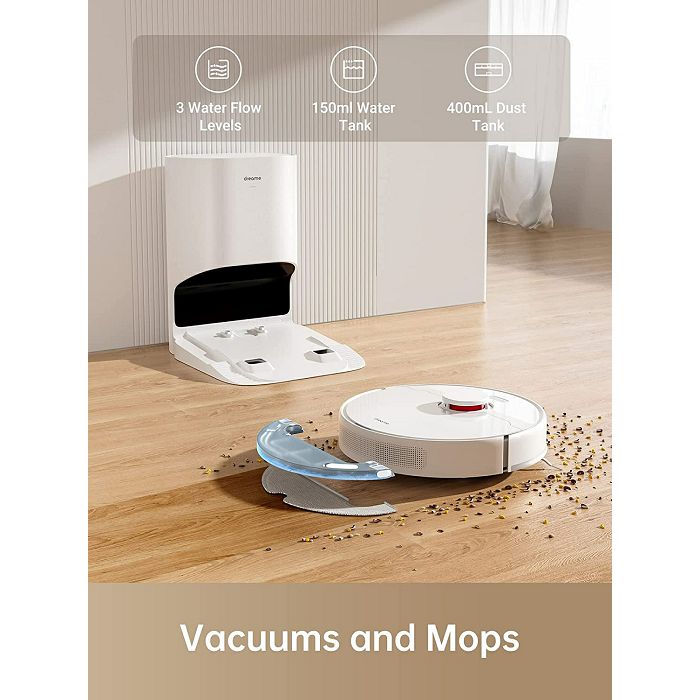 Dreame D10 Plus robotic vacuum cleaner with self-emptying station
