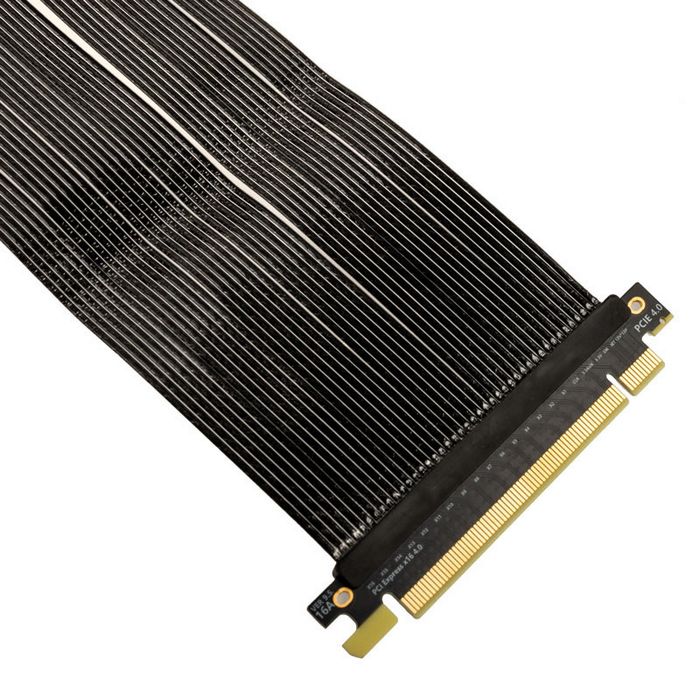 Ssupd riser ribbon cable - PCIe 4.0, 430mm, black G89.PI4L43FR.00