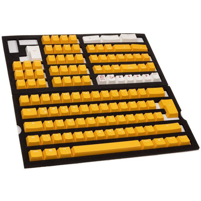 Ducky PBT Double-Shot Keycap Set Yellow - DE Layout DKSA109-DEPDYDYYWO1
